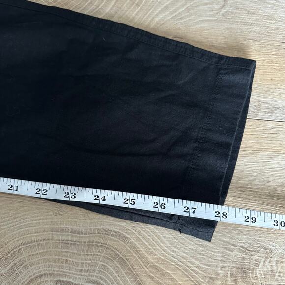 J. Crew Seaside Cargo Pant in Linen Tencel Lyocell Blend Black 6 BW529 - Picture 12 of 12